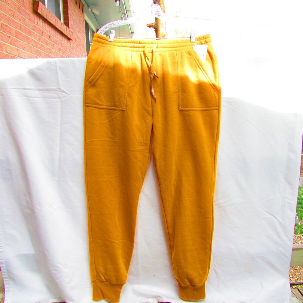 AQ-Sport Mustard Yellow Sweatpants - Picture 4 of 4